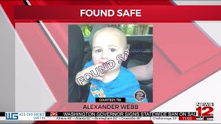 Endangered 18-month-old Alexander Webb is found safe, TBI charges parents.