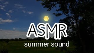 ASMR Great Summer Night Sound　(singing of insects) #ASMR #Notalking