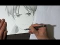 進撃の巨人 120分でエレン・イェーガー描いてみた