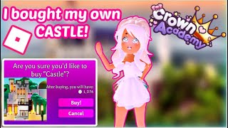 BUYING AND DECORATING A CASTLE IN CROWN ACADEMY!🏰 //ROBLOX GAMES// screenshot 3