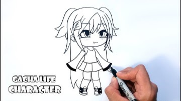 How to Draw Gacha Life Character | Step by step drawing tutorial