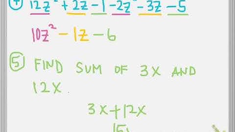 Unit 6 Add, Subtract and Multiply Monomials Algebra 1