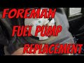 Honda Foreman 500 EFI Fuel pump replacement