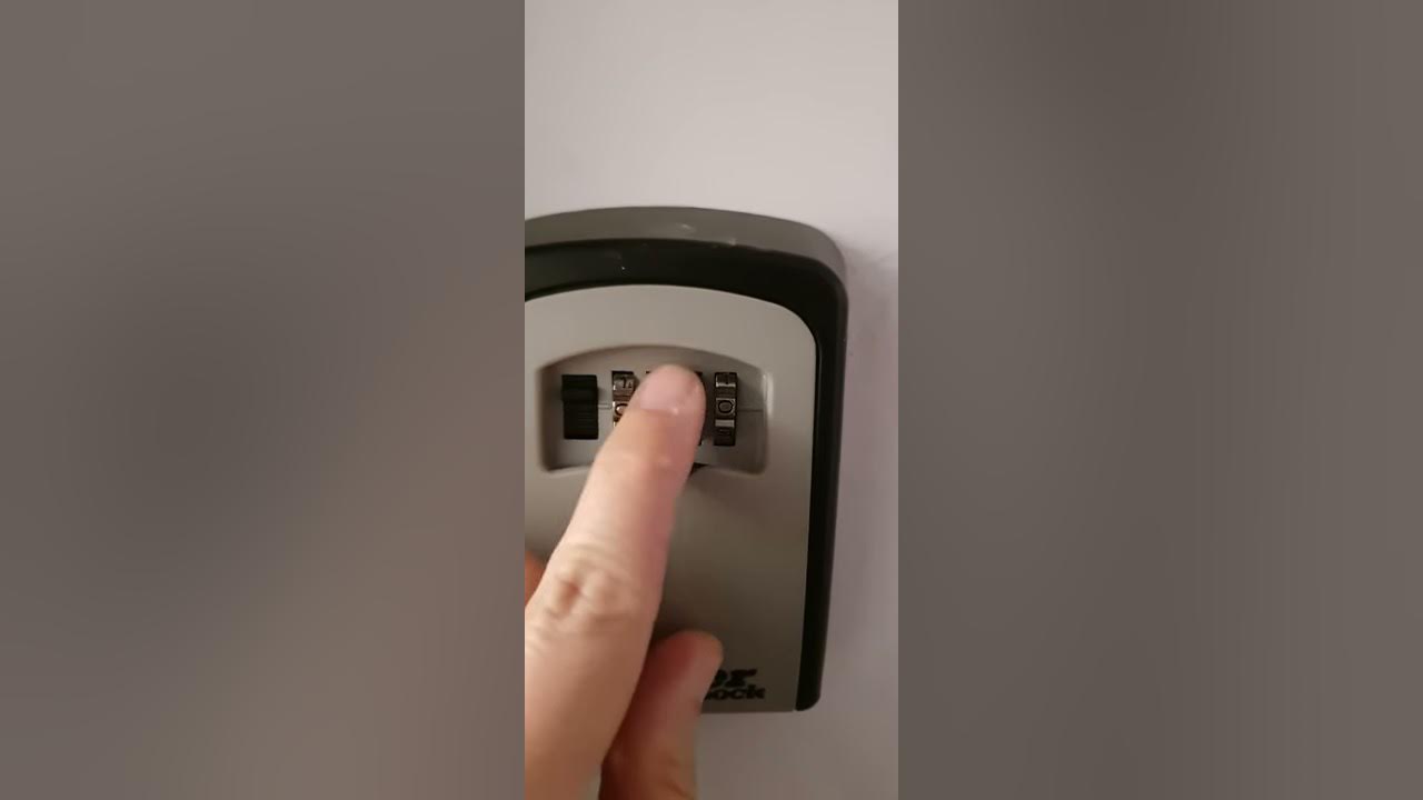 How to open Master Lock Box YouTube