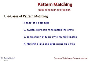 (C# Language) Functional Techniques - Pattern Matching | C# Getting Started