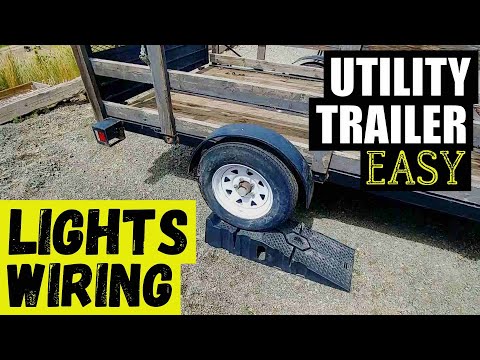 UTILITY TRAILER LIGHTS 4 PIN WIRING HARNESS | COMPLETE  REWIRING | Explained In Details