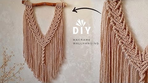 DIY Macrame Wall Hanging | Simple & Fast! Watch Now👈