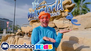 Exploring Waterworld Waterpark With Blippi @Blippi | Explore With Me!