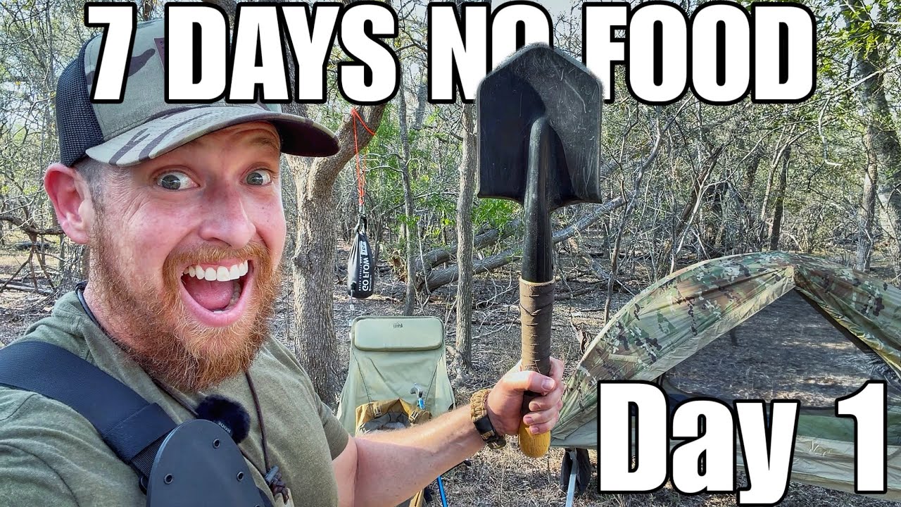 7-дневный марафон выживания БЕЗ ЕДЫ И ВОДЫ. День 1. В дикой природе