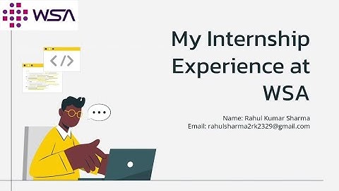 WSA Internship Experience and Project Submission