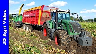 Mais Silage in the Mud 2021 | John Deere 8600i + Fendt | Blankespoor Harskamp | | Modderen | Mais