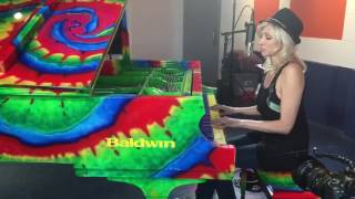 Debbie Gibson At Piano Recording 