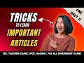 Tricks to learn important articles of constitution🤯 all in 1 shot!! #politicalscience #polity 