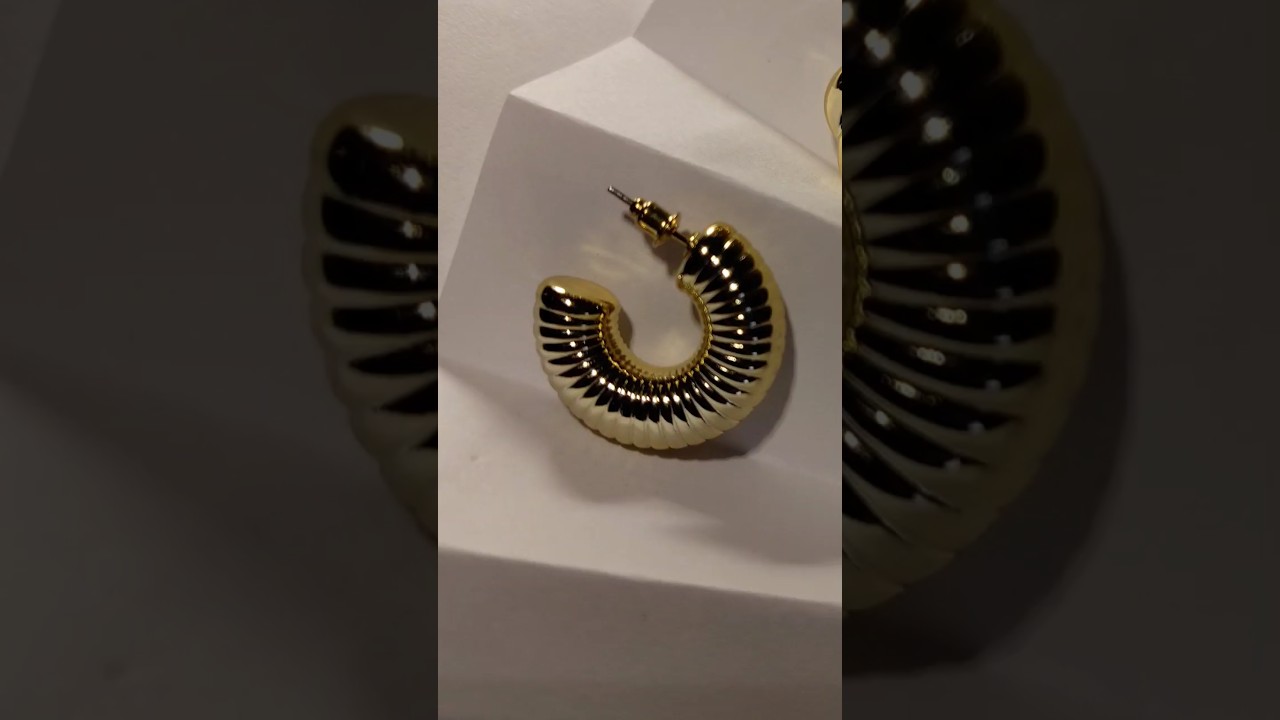 Trendy Gold Hoop Earrings | Everyday to Party Wear | Affordable & Stylish ✨