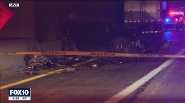 1 dead in wrong-way crash on Phoenix freeway