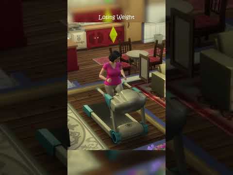 Losing weight in Sims 4 #shorts