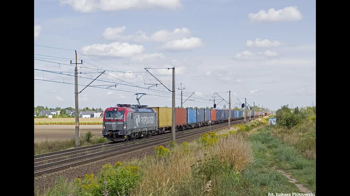 [PKP Cargo] EU46-515 z dwoma pociągami intermodalnymi na E20 | Plewiska