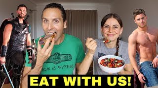OUR LAST MEAL! | Zac Efron + Chris Hemsworth MUKBANG RESPONSE