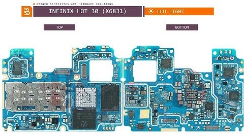 infinix hot 30  ( X6831 )  display light schematic solution