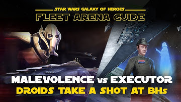 Malevolence vs 7* Executor Counter Guide | SWGOH Fleet Arena
