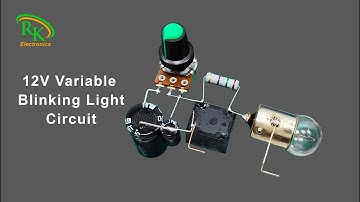 DIY Blinking Light | 12V Variable Blinking Light Circuit