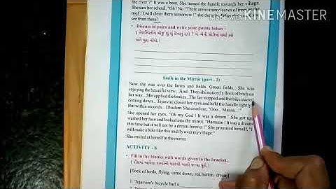 English STD_7 unit:1 [ Activity:5 Smile in the Mirror_ part-2]