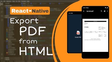 🔴 How to Create PDF from HTML in React-Native | Export PDF from HTML | React-Native
