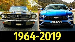 Мультфильм Ford Mustang Эволюция 19642018 Обзор