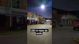 iluminación pública LED vs vapor de sodio alta presión