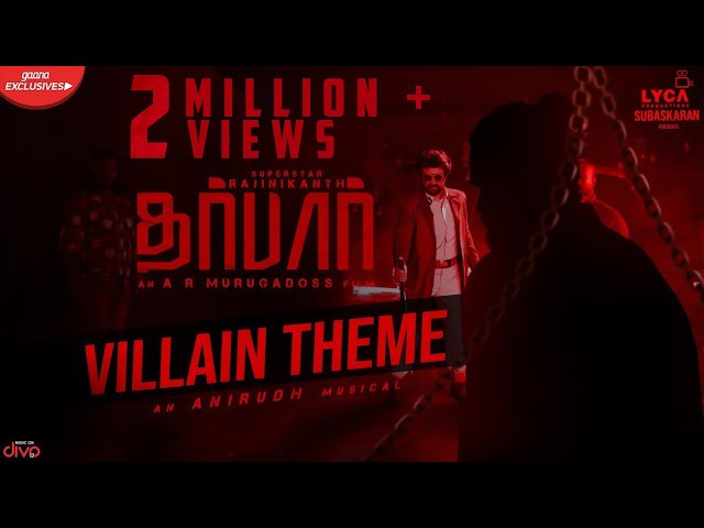 DARBAR (Tamil) - Villain Theme | Rajinikanth | AR Murugadoss | Anirudh | Subaskaran class=