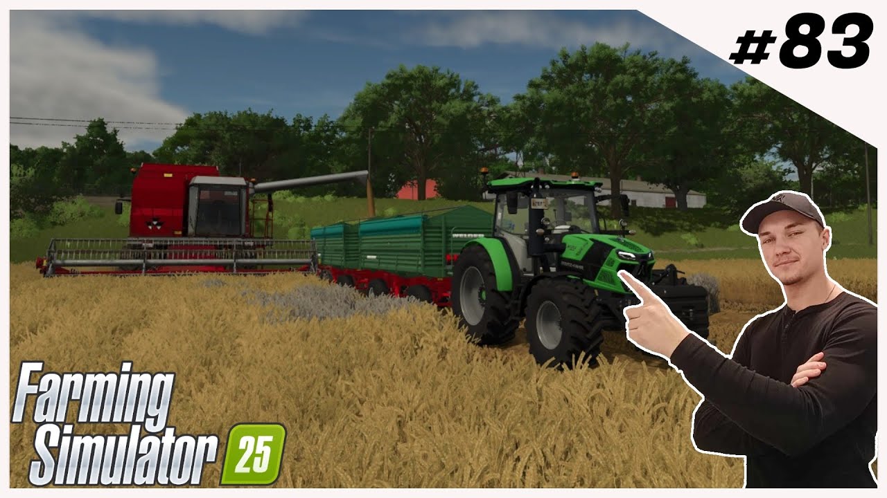 Szybki koniec żniw | FS25 | W Spadku Po Dziadku #83 | żniwa jęczmienia  karmienie krów