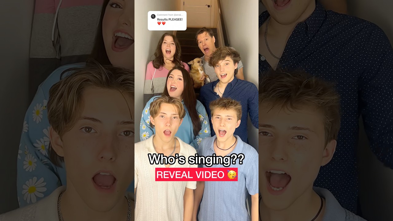 who's singing? REVEAL VIDEO 😜🎉 