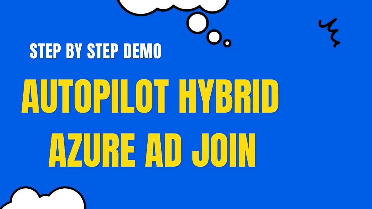 Autopilot Hybrid Azure AD Join - YouTube