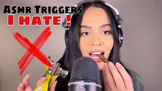 Asmr triggers i hate ? اصوات مش بحبها