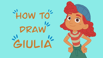 How to Draw Giulia From the Movie Luca