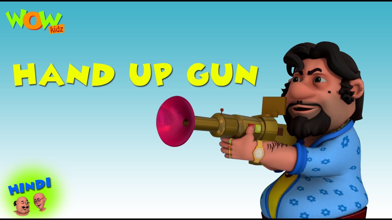 Hands Up Gun - Motu Patlu in Hindi - ENGLISH,FRENCH & SPANISH SUBTITLES! - 3D Animation Cartoon