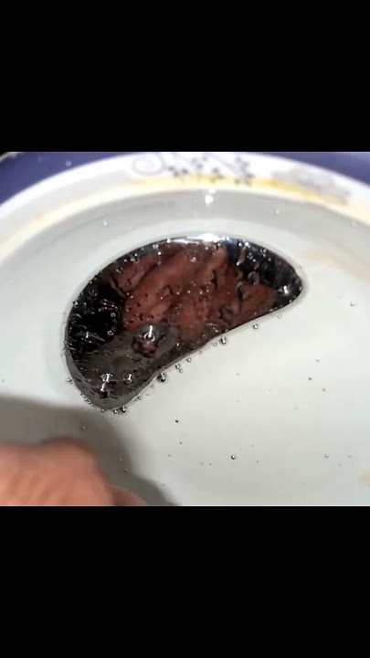 Dissolving gold in mercury