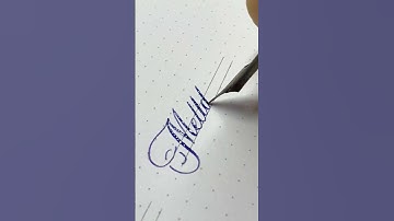 Meltdown - handwriting with flex dip pen #cursive #art #calligraphy #lettering #flexibility