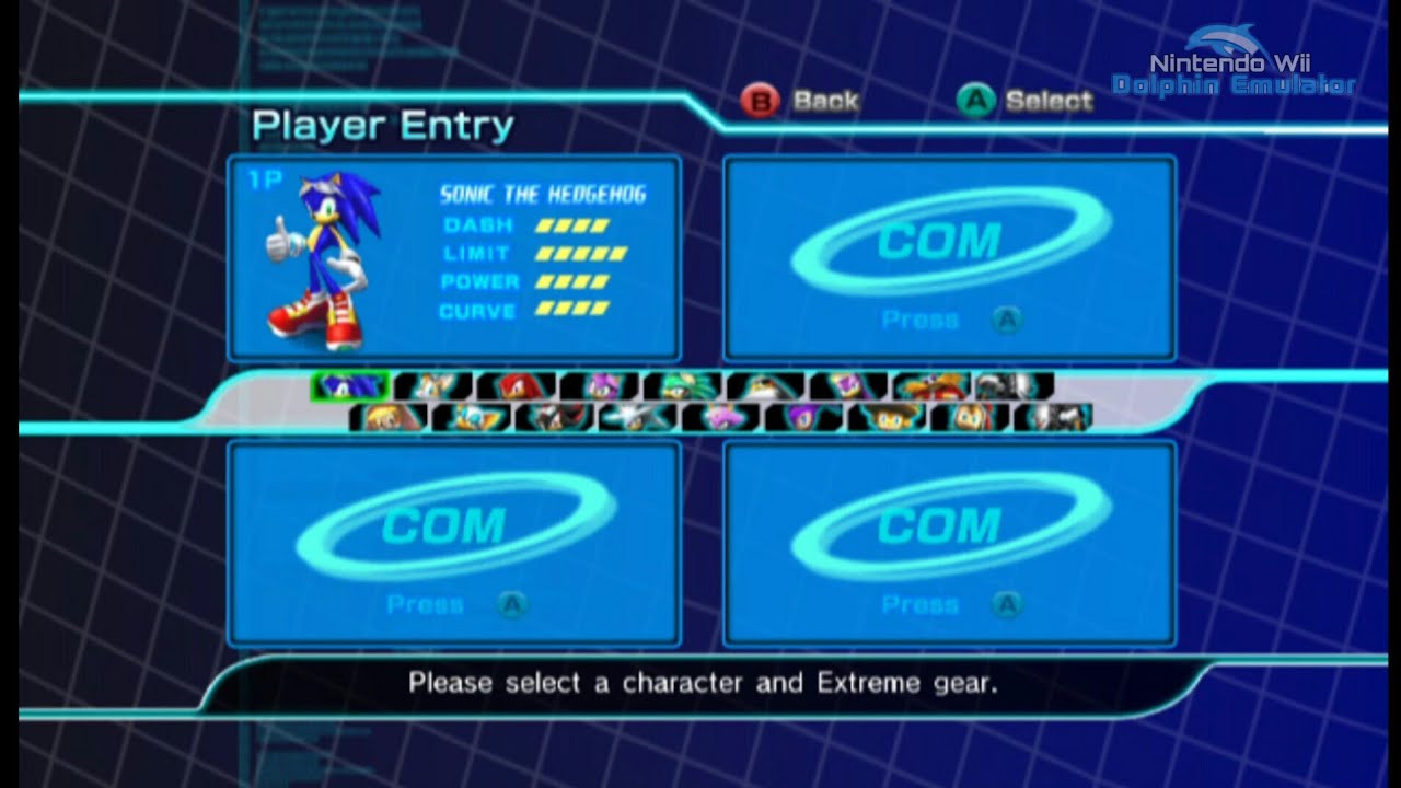 Sonic Riders: Zero Gravity - Dolphin Emulator Wiki