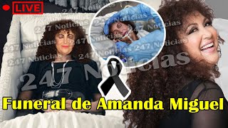 🔴En vivo: Sucedió algo extraño en el funeral de Amanda Miguel que provocó la huida de todos