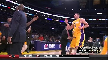 01 16 2012   Mavericks vs  Lakers   Josh McRoberts Alleyoop To Andrew Bynum