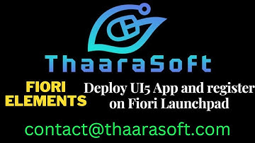 3 - Fiori Elements - Deploy the UI5 App & Register the app on Fiori Launchpad