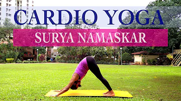 Cardio Yoga Workout | 12 Rounds of Sun Salutations | Surya Namaskar | Yogalates with Rashmi