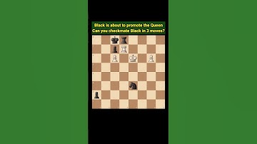 Can you checkmate Black in 3 moves? #chess #shorts