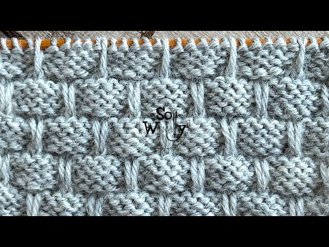 How to knit a super easy Knit and Purl stitch pattern