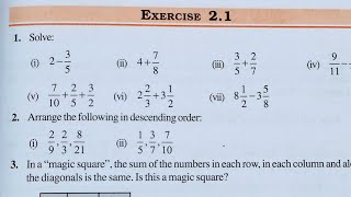 Class 7 Maths Chapter 2 l NCERT EXERCISE-2.1 l Fraction and Decimal l CBSE Board l Solution l 7th screenshot 2