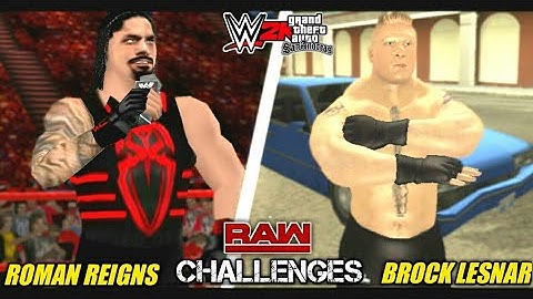 [SVR/GTA]ROMAN REIGNS CALLS OUT BROCK || GTA/SVR11 MODS CUSTOM STORY || BK WWE