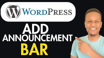 How To Add Announcement Bar To Wordpress Website