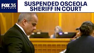 Suspended Sheriff Marcos Lopez in court in illegal gambling case