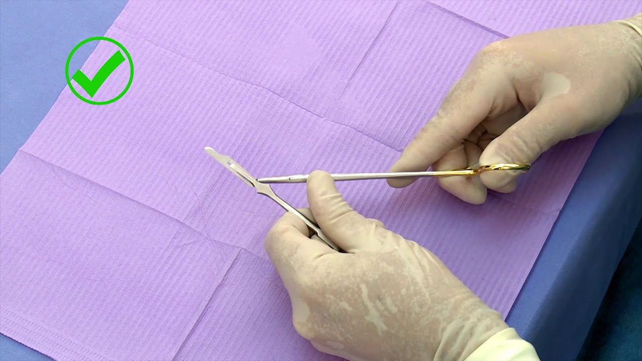 Assemble And Remove A Scalpel Blade